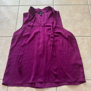 Banana Republic Sleeveless Purple Blouse